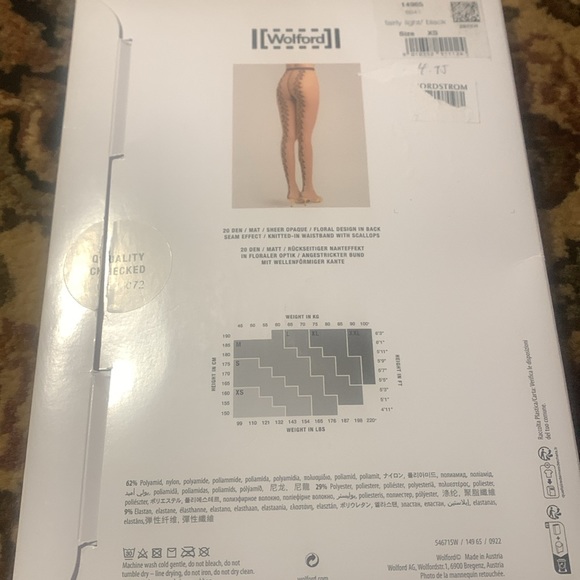Wolford Floral Tights - Picture 2 of 4